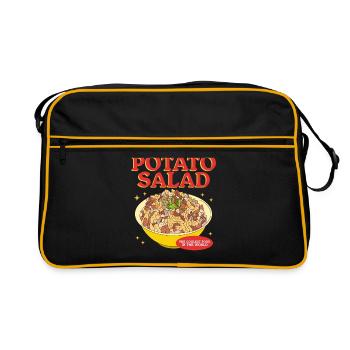 Salade de pommes de terre Cadeaux de salade de pommes de terre - Sac Retro - noir/or - Devant