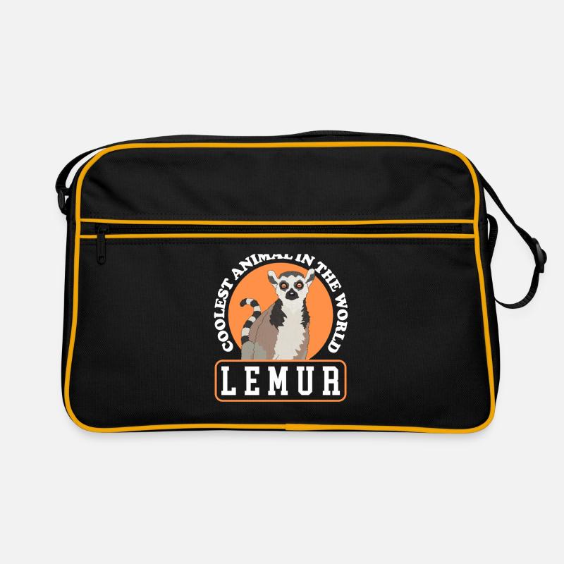 Lemuren Katta Lemur Ringelschwanz Lemure Geschenk Retro Tasche