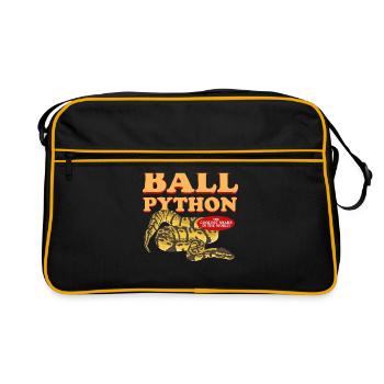 King Python Python Snakes Gift - Retro Bag - black/gold - Front