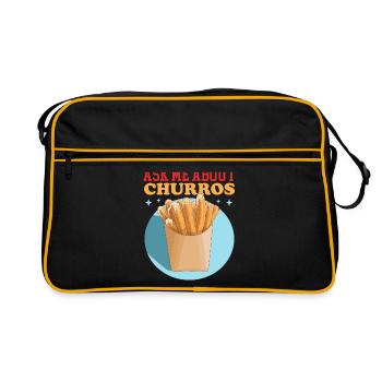Churro Churros Cadeau - Sac Retro - noir/or - Devant