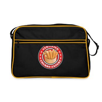 Churro Expert Churros Cadeau - Sac Retro - noir/or - Devant
