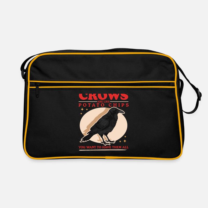 Crows Black Ravens Birds Gift Retro Bag