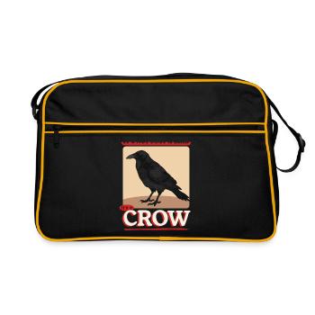 Crows Birds Black Ravens Gift - Retro Bag - black/gold - Front