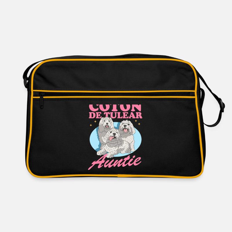 Coton de Tulear Aunt Dog Lover Gift Retro Bag
