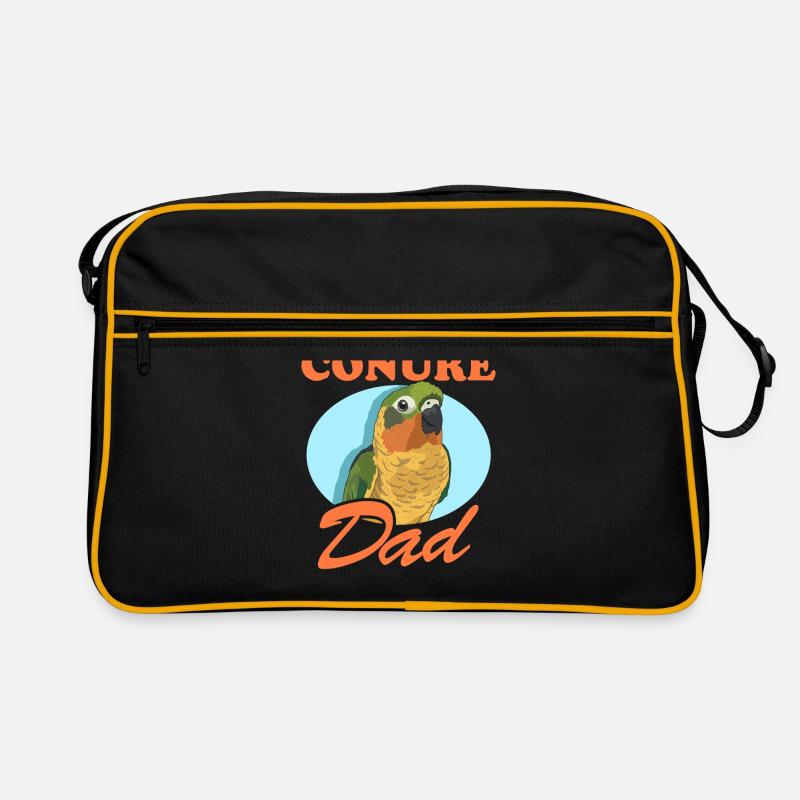 Conure Dad Papageien Conures Geschenk Retro Tasche