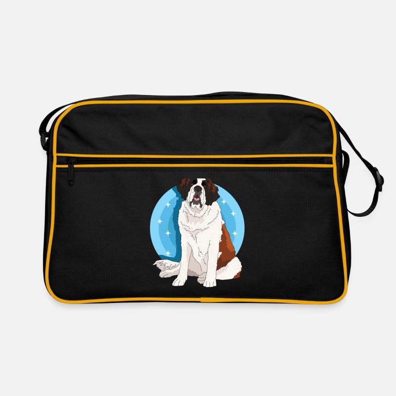 Saint Bernard Dog St. Bernard Dog Gift Retro Bag