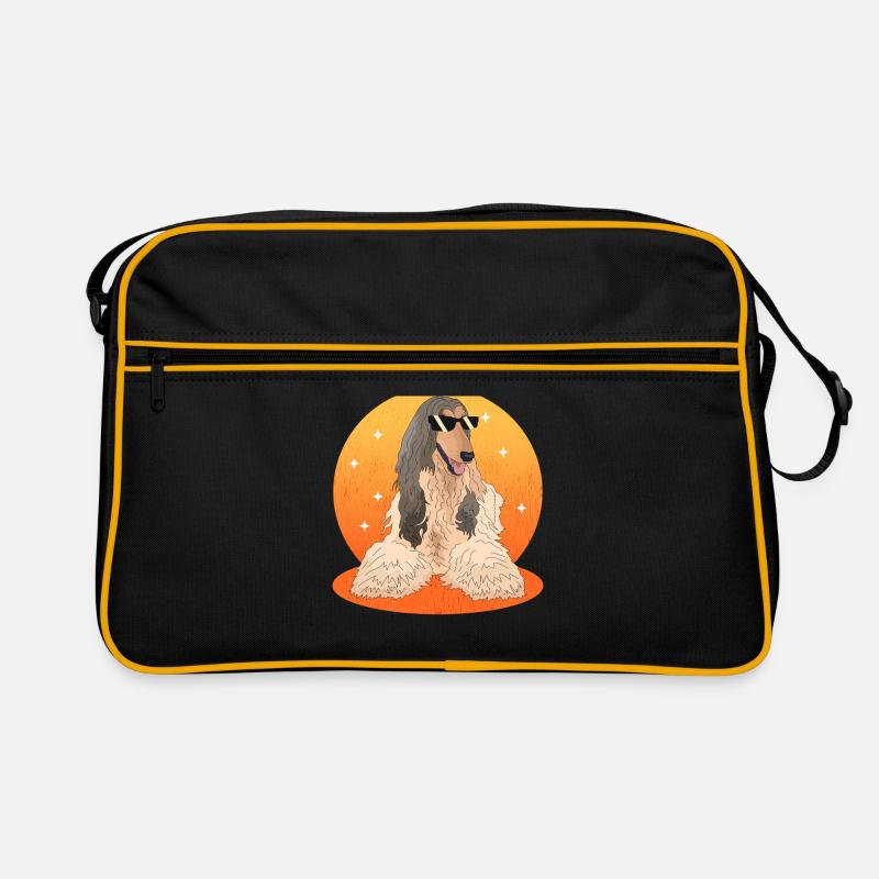 Afghanischer Windhund Hundebesitzer Geschenke Retro Tasche