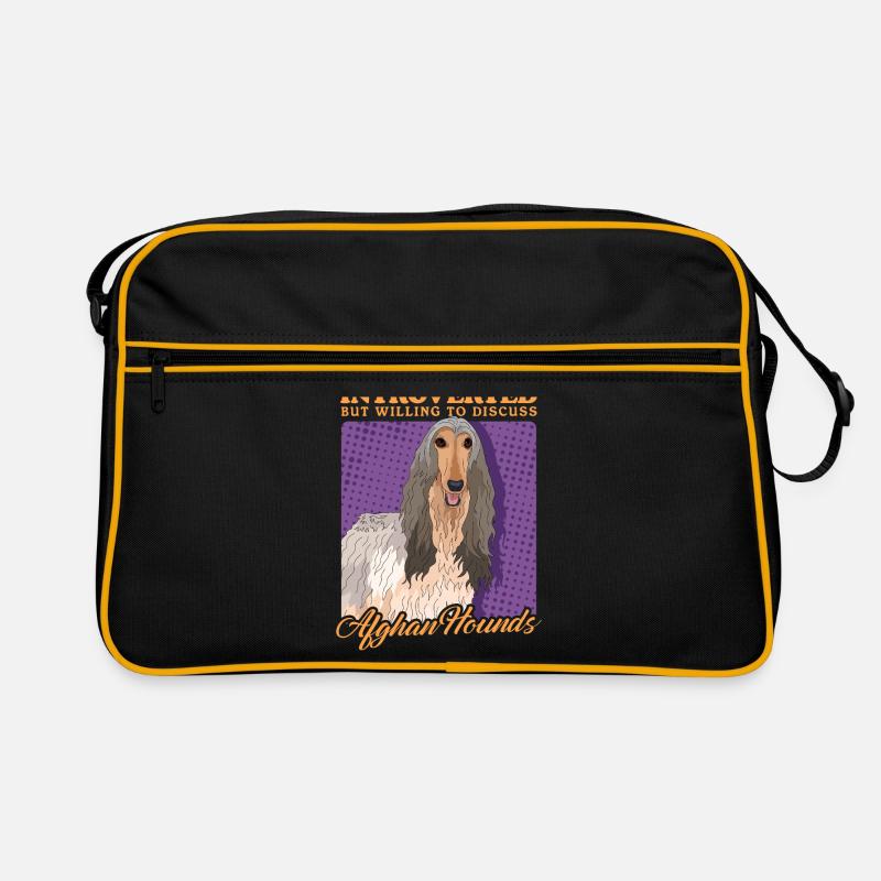 Afghan Greyhound Owner Gift Retro Bag