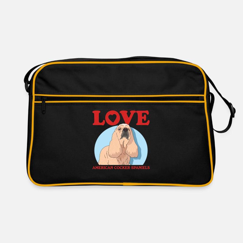 American Cocker Spaniel Owner Gift Retro Bag