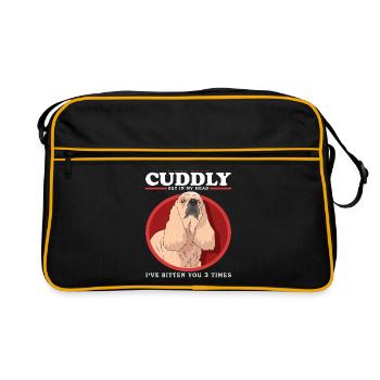 Cocker américain Propriétaire d’un chien - Sac Retro - noir/or - Devant