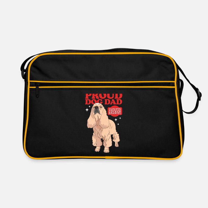 Cocker américain Spaniel Dad Gift Sac Retro