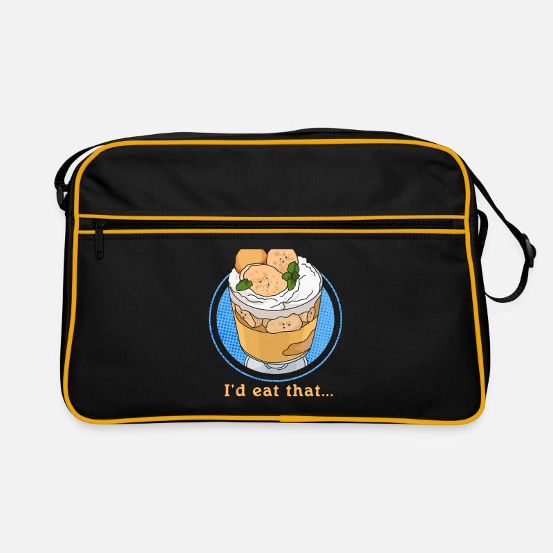 Bananen Pudding Bananenpudding Geschenk Retro Tasche