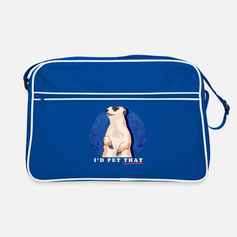 Erdmännchen lustige Erdmännchen Geschenk Retro Tasche