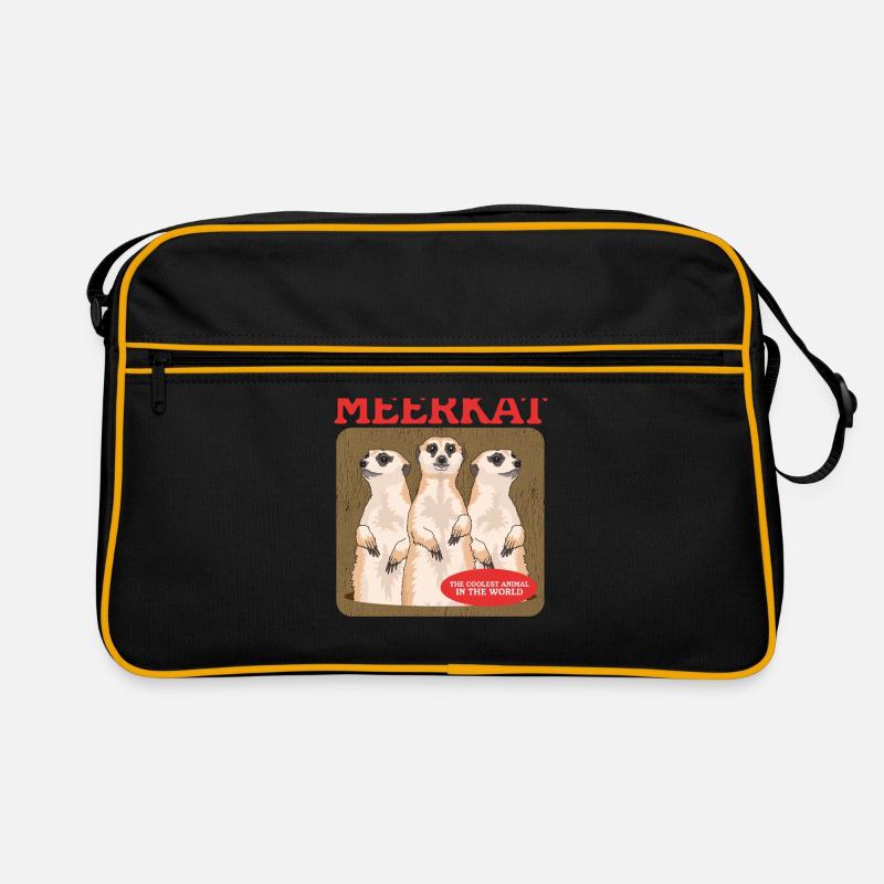 Erdmännchen süße Erdmännchen Geschenk Retro Tasche