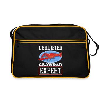 Crayfish Noble Crayfish Seafood Gifts - Retro Bag - black/gold - Front