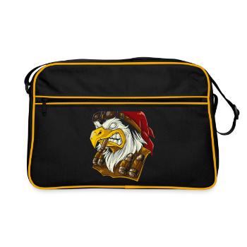 Eagle eagle head - Retro Bag - black/gold - Front