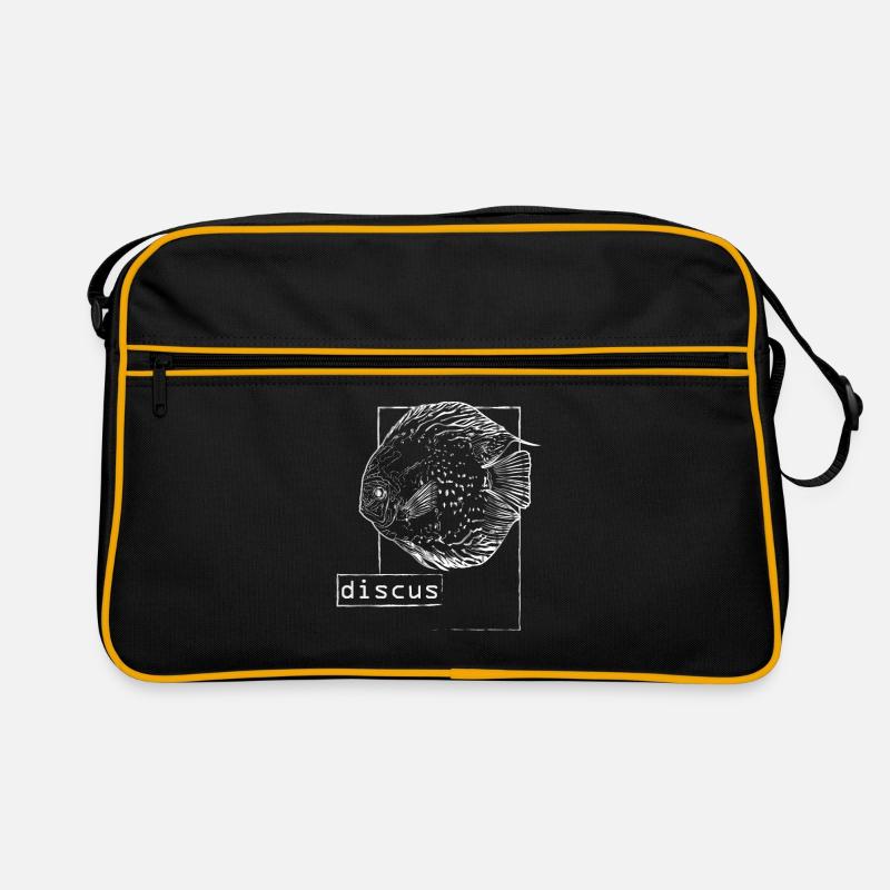 Fish lovers sea creatures - Retro Bag - black/gold