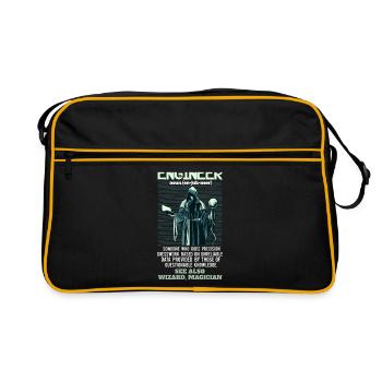 Engineer definition funny saying gift - Retro Bag - black/gold - Front