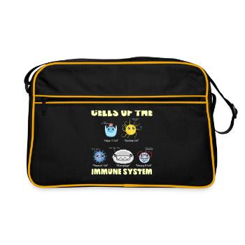 Immune System Cells Biology Cell Science - Retro Bag - black/gold - Front