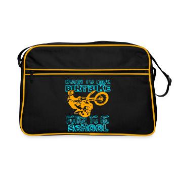 Supercross Compulsion to School Motocross Dirt Bike - Retro Bag - black/gold - Front