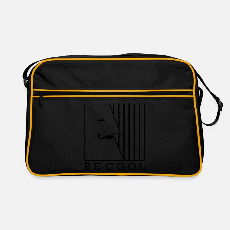 BE COOL - Vintage Mustache Face 1 Retro Bag