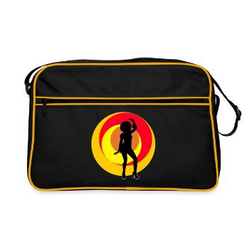 disco girl - Retro Bag - black/gold - Front
