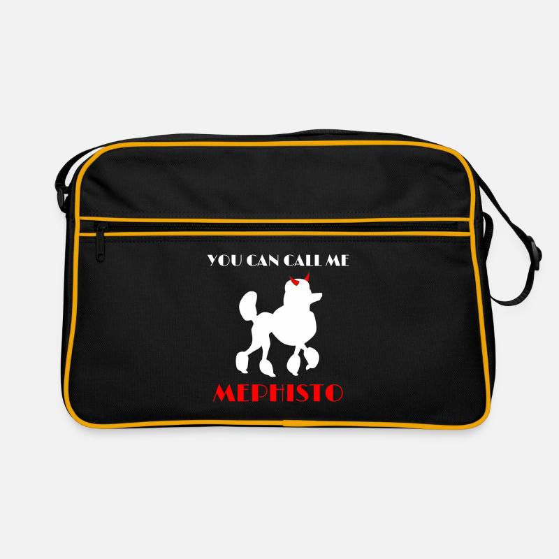 Poodle Mephisto Faust Goethe Saying Retro Bag