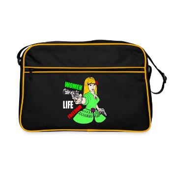 Women life freedom - Sac Retro - noir/or - Devant