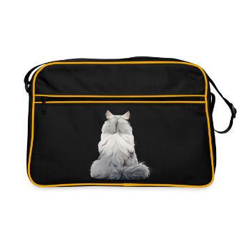 Chat persan - Sac Retro - noir/or - Devant