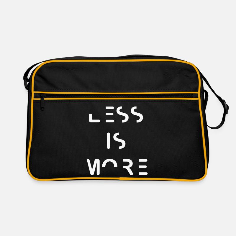 Less is More – Minimalist Typography Design Retro Bag