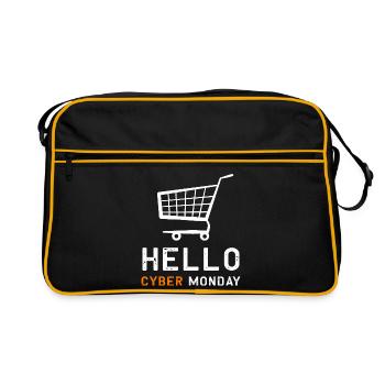 Cyber Monday shopping spree - Retro Bag - black/gold - Front