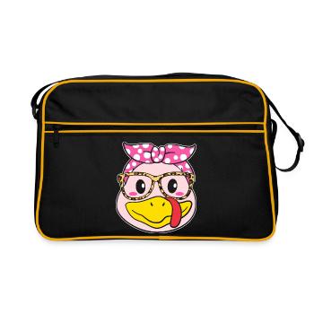 Thanksgiving Mama Mutter Oma Großmutter - Retro Tasche - Schwarz/Gold - Vorne