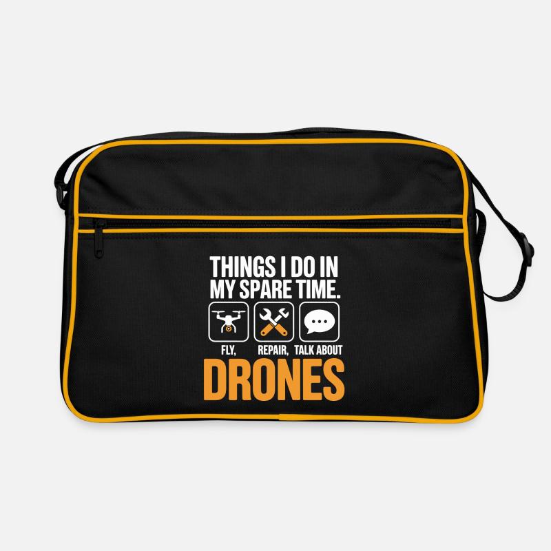 Drones : Discussion sur la réparation de mouches pendant le temps libre Sac Retro