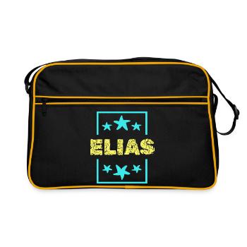 Elias - Retro Bag - black/gold - Front