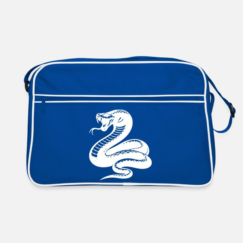Silhouette du python serpent Sac Retro