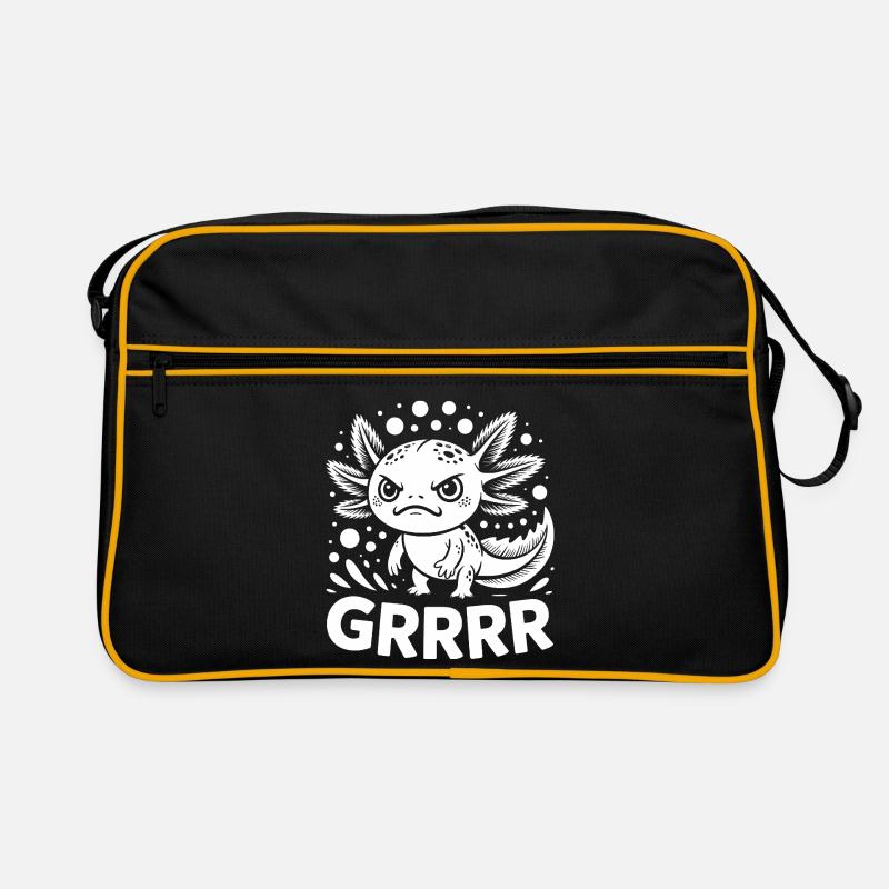 Grump Axolotl Retro Bag