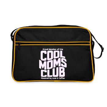 Club des mamans cool - Cadeau de maman pour la fête des mères - Sac Retro - noir/or - Devant