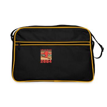 Skier Skier Birthday 2004 - Retro Bag - black/gold - Front