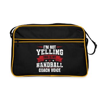 Entraîneur de handball - Sac Retro - noir/or - Devant