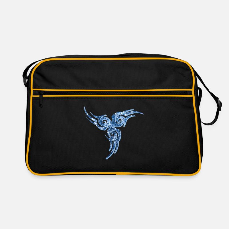 celtic symbol 17 e 206 - Retro Bag - black/gold