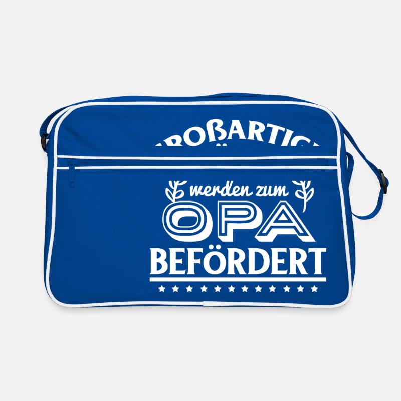 Großartige Väter werden zum Opa befördert Retro Tasche