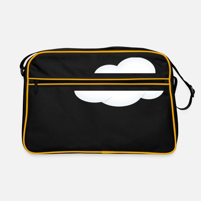 regenbogen sonne wolken wetter rainbow sun cloud13 Retro Tasche
