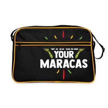 SHAKE YOUR MARACAS - Retro Bag - black/gold - Front