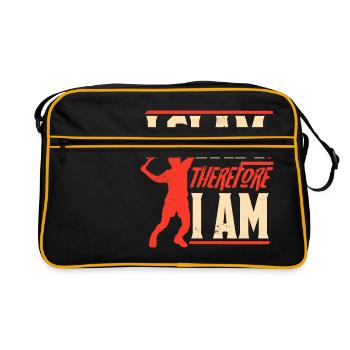Je claque donc je suis - Tennis Serve Sport - Sac Retro - noir/or - Devant