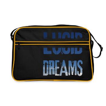 Lucid Dreams rêve / idée cadeau - Sac Retro - noir/or - Devant
