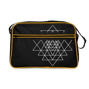 Holy Sri Yantra - Retro Bag - black/gold - Front