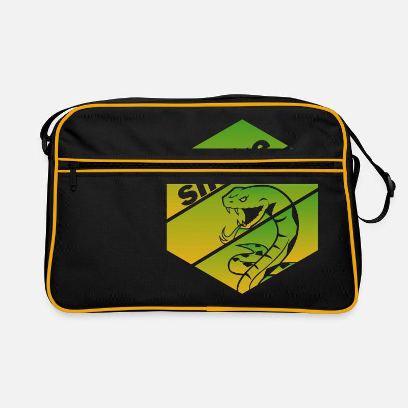 Serpent à sonnette serpent snakebite snaketooth Sac Retro