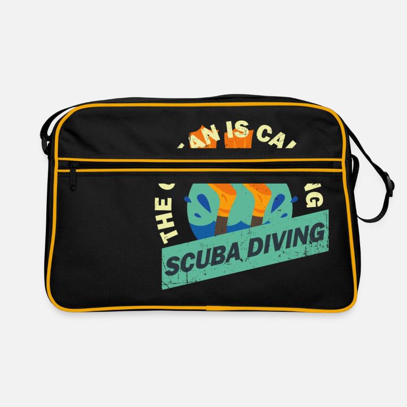 Scuba Diver Scuba Diving Diving Gift Sac Retro