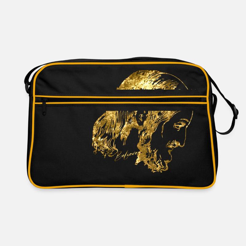 Jesus Goldglaube Retro Tasche