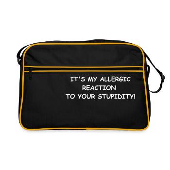 sarcasm - Retro Bag - black/gold - Front